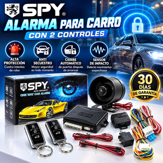 🚨 Alarma SPY para Carro con 2 Controles -  Seguridad y Protección
