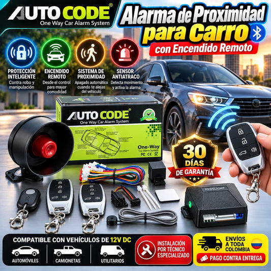 🔐Alarma para Carro con Sensor de Proximidad y Bluetooth