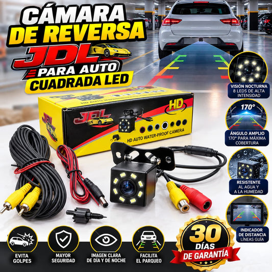 Cámara De Reversa para Auto - Cuadrada LED