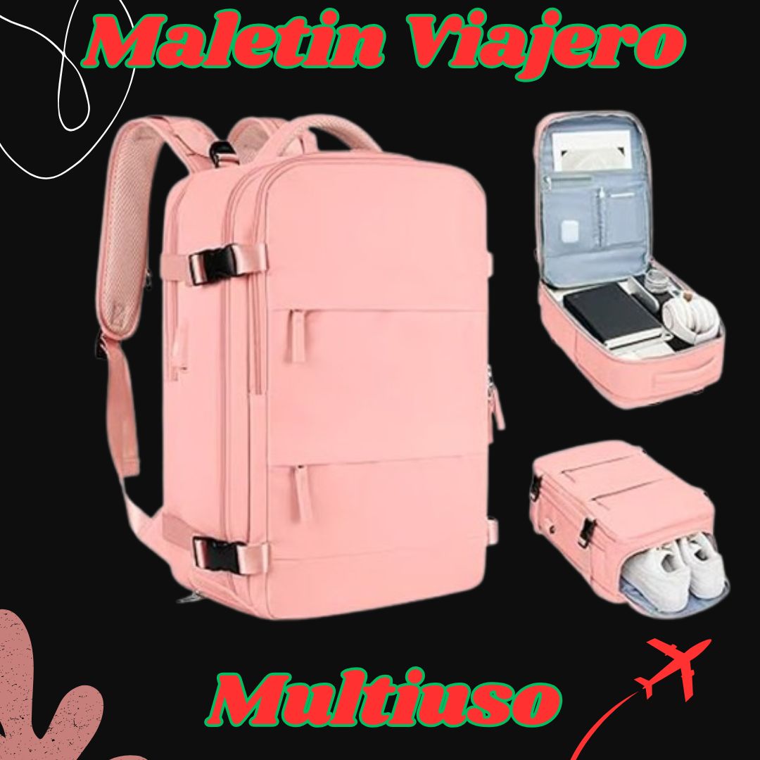 ✈️ Maletín Viral Viajero Multiuso - USB y Zapatero