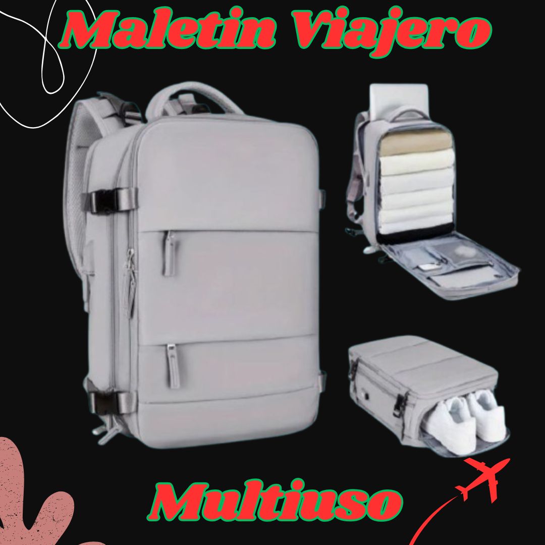 ✈️ Maletín Viral Viajero Multiuso - USB y Zapatero
