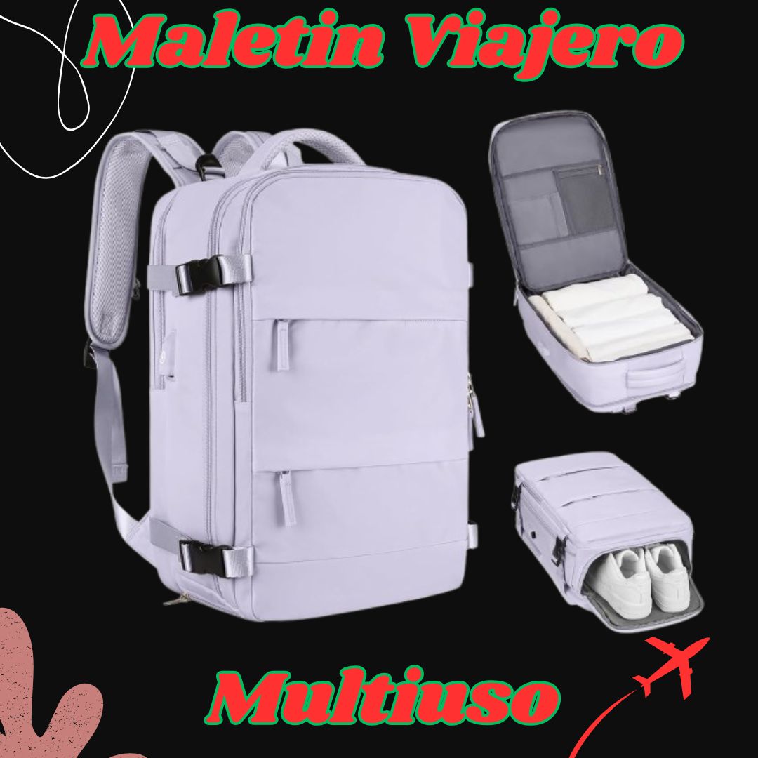✈️ Maletín Viral Viajero Multiuso - USB y Zapatero