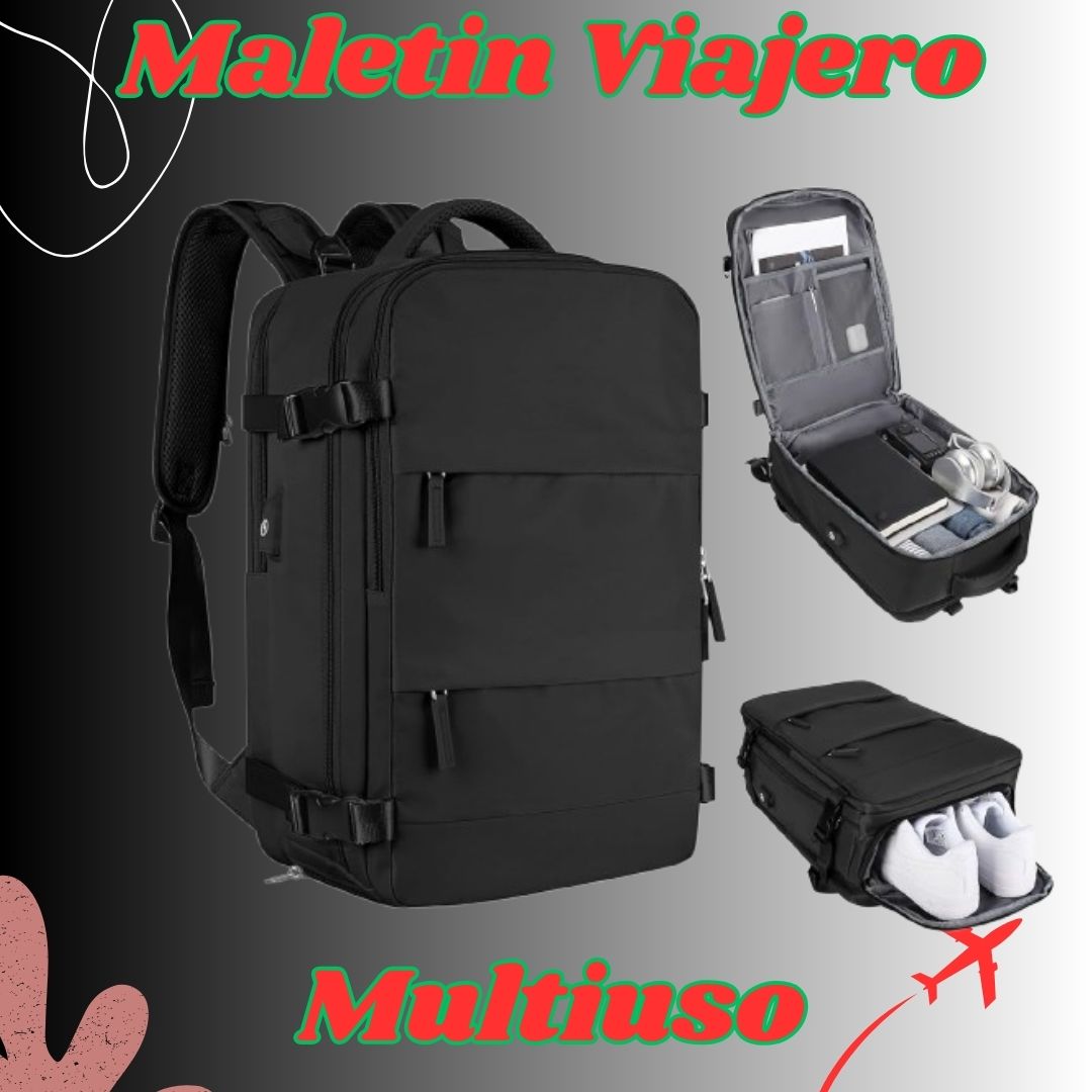 ✈️ Maletín Viral Viajero Multiuso - USB y Zapatero