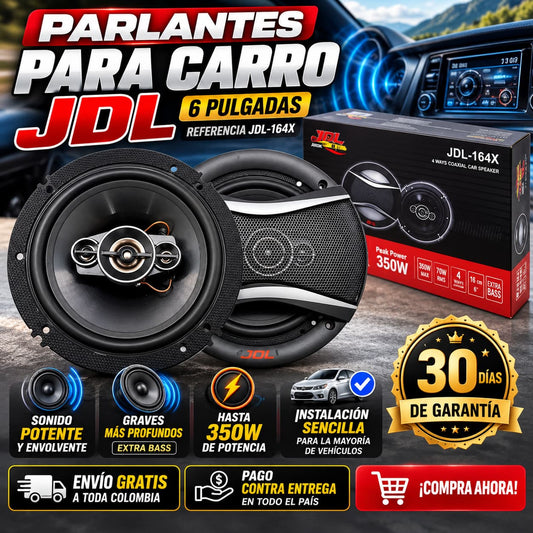 Parlante Para Carro JDL 6 Pulgadas Potencia 350w